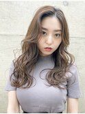 波ウェーブロング_ホワイトアッシュエアリーミディ_8208