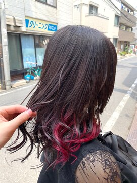 ブゾン(buZon) 【buZonブゾン】ラベンダーグレー×インナーピンク