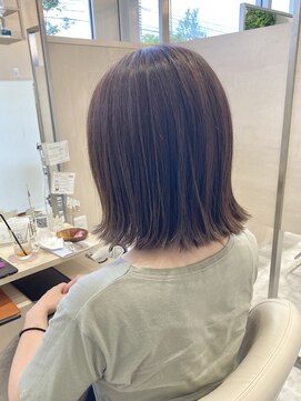 アドラーブル 長岡リバーサイド千秋店(adorable) 大人切りっぱなしボブ☆外ハネ☆20代30代40代