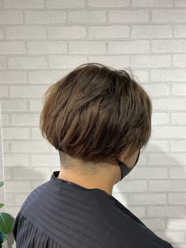 ビスイル 秋葉原店(Vis ill) メンズ/ツーブロック/ショートマッシュ/ベージュ/ケアブリーチ