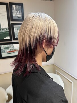 アルーシェ 新宿店(Alushe) メンズウルフカット　インナーカラー