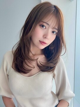 アグ ヘアー ルフレ 栗東店(Agu hair reflet) 《Agu hair》numberA.ケアオイルスリーク×カーキベージュ