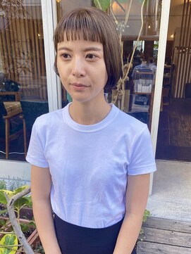 モク 大阪梅田店(MOK) ハイライトショートボブ