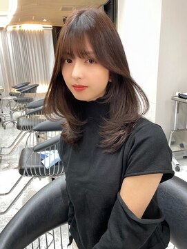 ボタン シブヤ(VOTAN SHIBUYA) 韓国ヘア/顔まわりレイヤーカット/前髪あり/顔まわりカット/渋谷