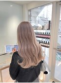 <翁長孝輔>Wケアブリーチでつくる透明感ミルクティベージュ