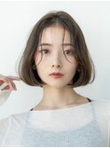レイヤーボブくびれボブミディアムボブくびれミディアム艶髪