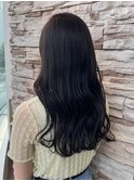 ナチュラル大人可愛いウェーブロングヘアアメジストカラー