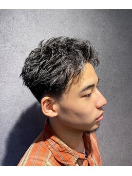 クフィア メンズヘアー カンポ 天王寺店(CUFFIA MEN'SHAIR CAMPO) スパイキーベリーショート/ダークアッシュ/ニュアンスパーマ