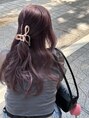 ソファ ヘア 仙台(Sofa) purpleブリーチ2回の綺麗なベースのおかげで色落ちまで綺麗♪