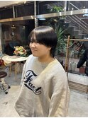 ハンサムショート×ブルーブラック