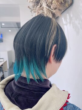 ダンクレスト(Daan Crest) 裾カラー×ターコイズ