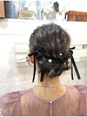 結婚式お呼ばれヘアセット♪