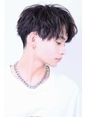 前下がりセンターパート