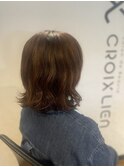 コテ巻き風パーマ