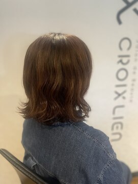 クロワリヤン(Croix Lien) コテ巻き風パーマ