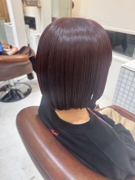 ファスナーグランデ(fustener grande) ヌーディピンク×ボルドールビー