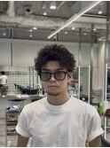 渋谷 スパイキーパーマスパイキーショートパーマ刈り上ショート