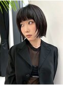☆ヌーディカラー/小顔ヘア/大人ボブ/前下がりレイヤーボブ