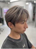 メンズハイライトバレイヤージュメッシュ