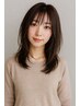【前髪】ポイント縮毛矯正+カット ”気なるところ”《現金割5%》