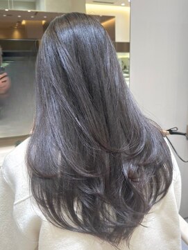 ロング/髪質改善/水素カラー/艶感/艶髪/透明感
