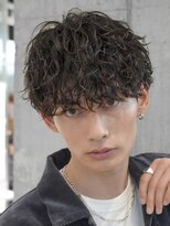 フィフス 大分(fifth)&nbsp;大分ツイストスパイラルパーマメンズカット長めラウンドマッシュ