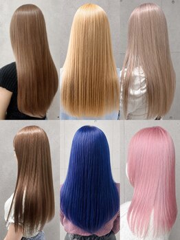 ミー 新宿(MII)の写真/ブリーチ毛もOK♪髪質改善縮毛矯正!圧倒的な艶髪に思わず触れたくなるストレートヘアへ♪