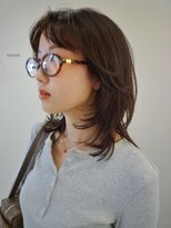 ナヌーク ダイカンヤマ(nanuk daikanyama)&nbsp;ウルフレイヤーミディアムレイヤーくびれレイヤーオリーブ