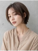 ミルクティーブロンド/ダークブルー/デジタルパーマ/鶴見区横堤