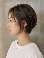 キリ 逗子(kiri)&nbsp;逗子葉山ハンサムショートボブ耳かけショート前下がりボブm134