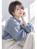 ショートボブ/大人女性/グレージュ/髪質改善カラー/白髪ぼかし