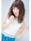 *LOREN*柔らかく女性らしい透明感♪愛されウェーブセミディ