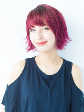 ジュール サウス 新宿南口(Joule South) チェリーレッド×ボブ　[新宿]