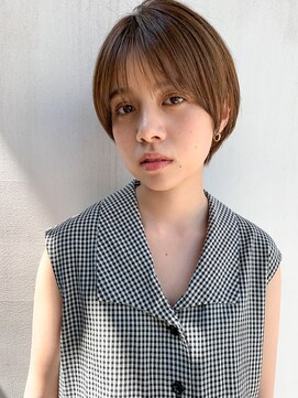 ミィ 表参道(mee.) 【mee.】ハセガワヒトシ 　ベージュショート　ハイトーン