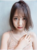 ピュアボブ_セシルカットココアブラウンフリンジウェーブ_47745