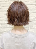 モリオ フロム ロンドン サッポロファクトリー店(morio FROM LONDON)&nbsp;【morio】札幌ボブ　秋冬波ウェーブピンクブラウン