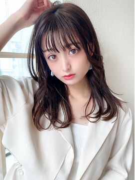 アフロート ディル(AFLOAT D'L) 大人かわいいエアリーミディ ココアベージュ メルティカラー