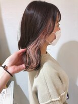 アプリ バイ リアン 浦和(appri by Rien)&nbsp;インナーカラー/クリアピンク/ストレート[浦和/浦和駅]