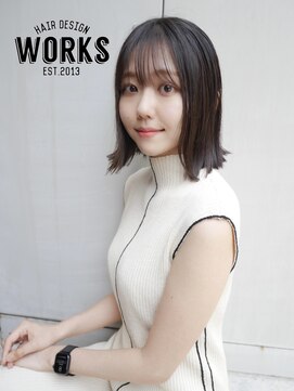 ワークス ヘアデザイン(WORKS HAIR DESIGN) 外ハネミディアムボブ