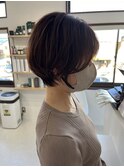 ショート×ピンクブラウン