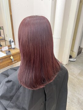 アジールヘア 北千住駅西口店(agir hair) ピンクカラー暖色カラーイルミナカラー