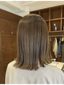 クラップス 杉田店(CLAPS) 切りっぱなし/外はね/イルミナカラー/透明感/ベージュ