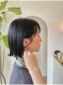 ぷつっと束感ボブ