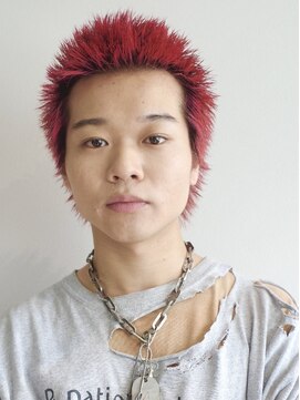 ノブレス ノアール(NOBLESSE NOIR) ザクザクスパイキーショート/赤髪/レッドカラー/シャドールーツ