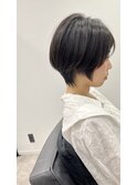 ショート　ボブ　縮毛矯正　髪質改善　白髪ぼかし