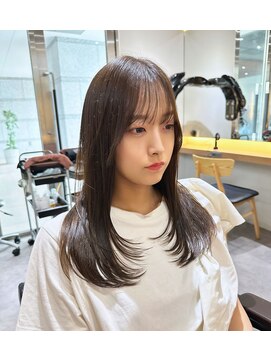 サロンドミルク 新百合ヶ丘店(salon de MiLK) ミルクティーベージュグレージュレイヤースタイル韓国ハイライト