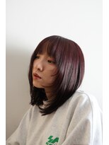 フラミューム 小田原(flammeum)&nbsp;ボルドーカラー×顔周りレイヤー