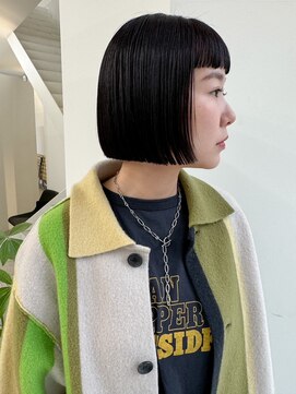 マスタード(MASTARD) 20代30代40代黒髪ボブウルフネビージュ小顔ワンレン