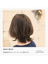 サロン ド ソーホー 蕨(Salon de SOHO) 【Bob×Wolf】赤味を抑えたカーキーアッシュ