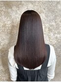 サラ艶縮毛矯正/髪質改善/ナチュラルブラウン